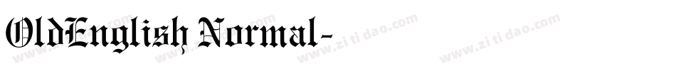 OldEnglish Normal字体转换
